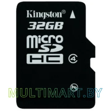 Карта памяти Kingston microSDHC (Class 4) 32GB (SDC4/32GBSP)